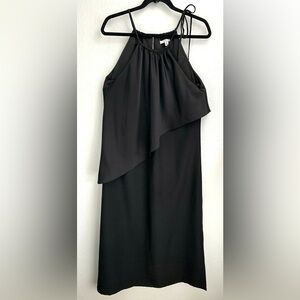 Halston Heritage Black Asymmetrical Dress
